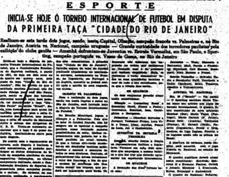 Entenda a importância histórica da Copa Rio de 1951