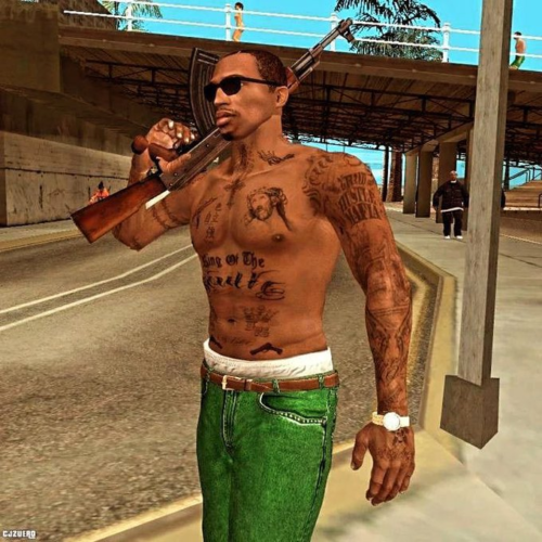 Ficha criminal e todos os crimes que o CJ cometeu em GTA San Andreas