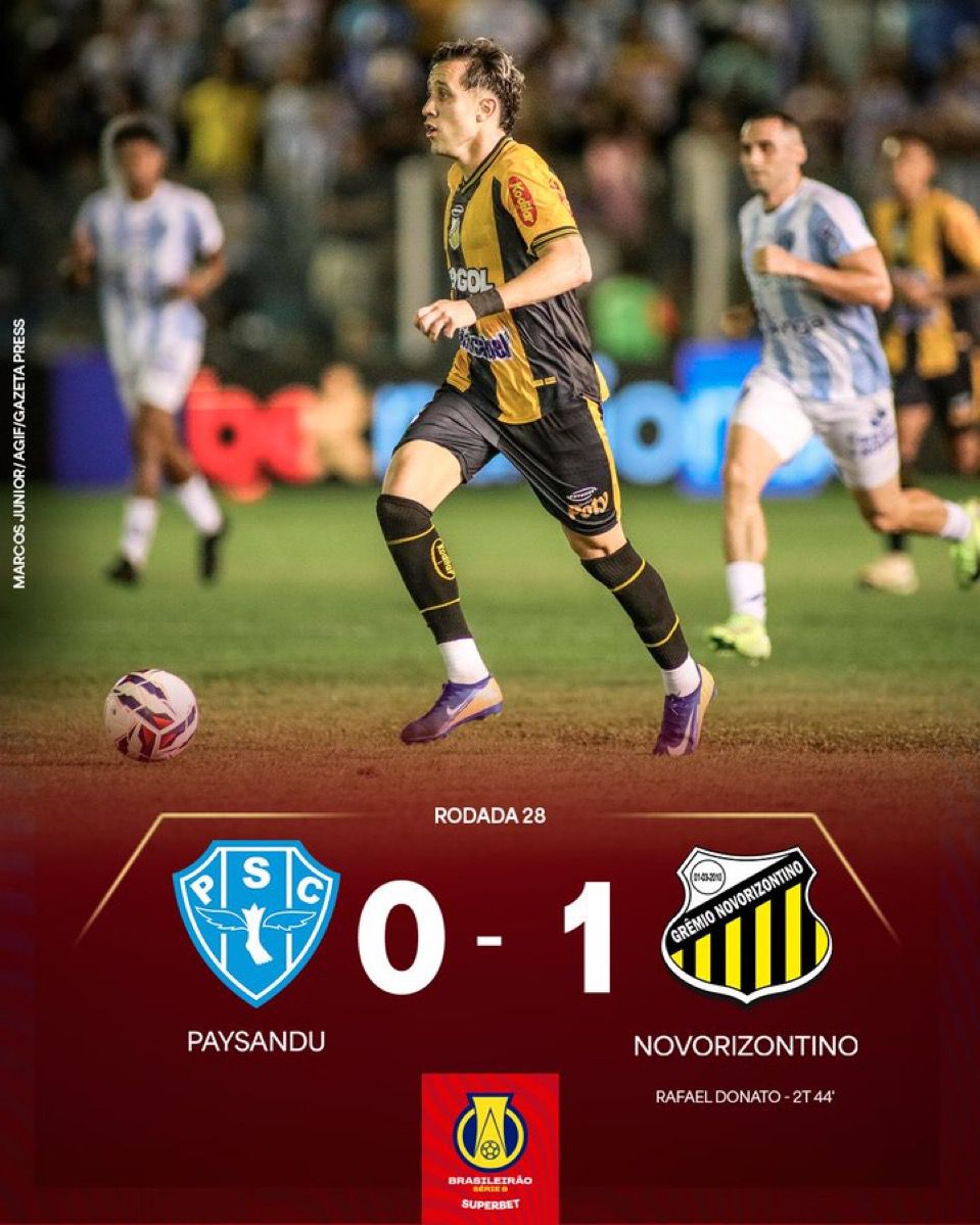 Série B: Novorizontino vence fora e entra no G4; Ferroviária arranca empate do líder Goiás Série B: Novorizontino vence fora e entra no G4; Ferroviária arranca empate do líder Goiás