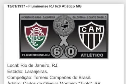 Há 89 anos atrás o 🐓ATLÉTICO-MG estreava no CAMPEONATO BRASILEIRO de 1937