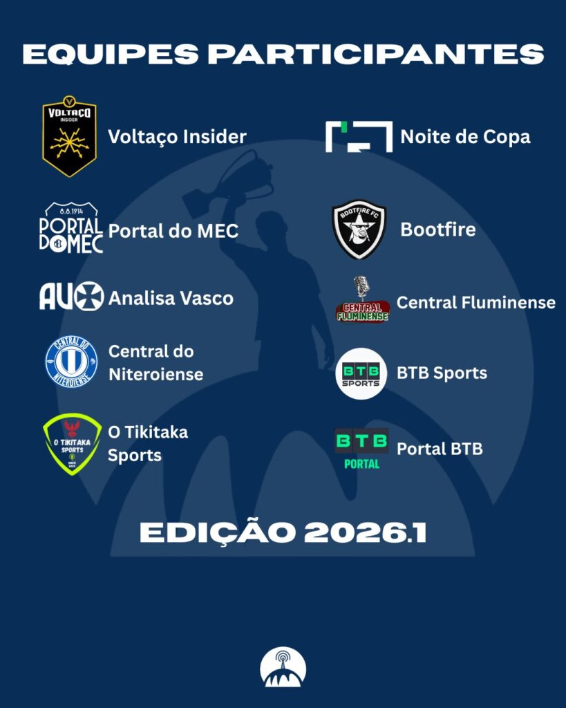 Noite de Copa confirma participação em grande campeonato de mídia esportiva do Rio de Janeiro
