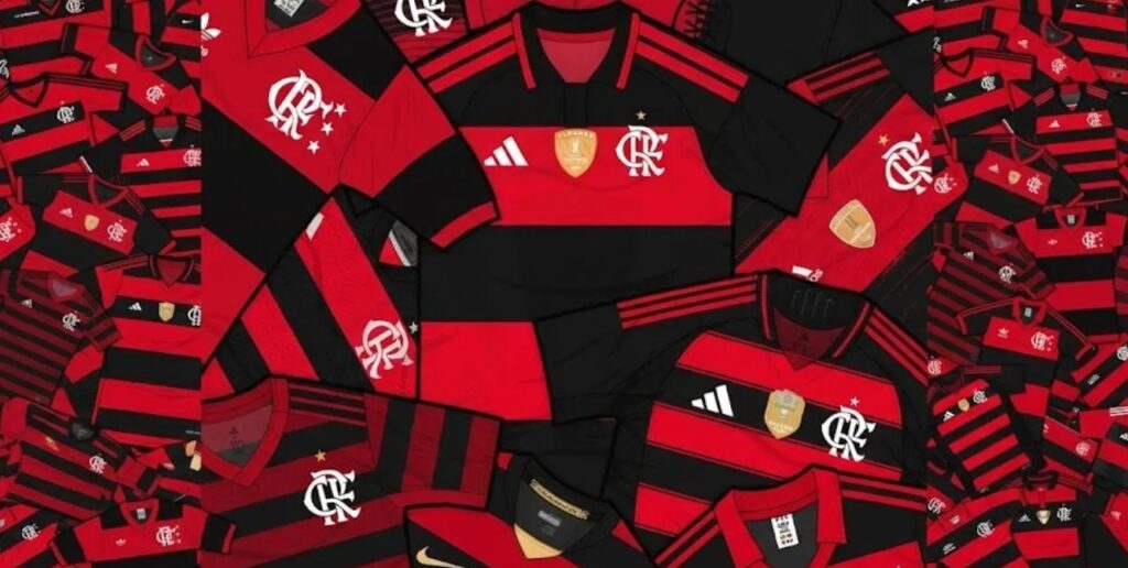 TÍTULOS DO FLAMENGO COM CADA FORNECEDOR ESPORTIVO: