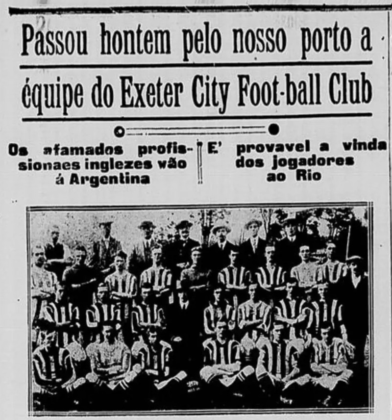 JOGADORES DO EXETER CITY PARTICIPARAM DA GUERRA.
