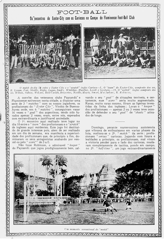 JOGADORES DO EXETER CITY PARTICIPARAM DA GUERRA.