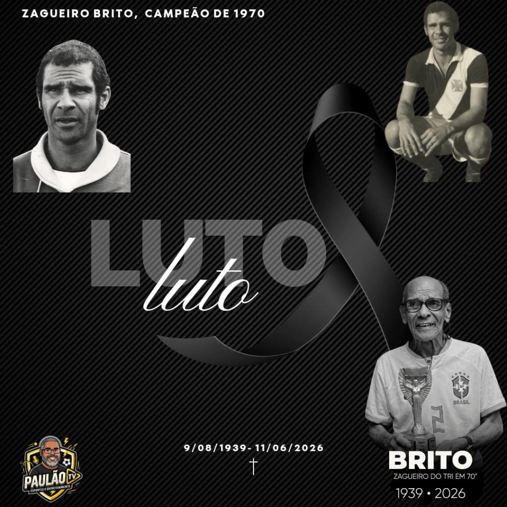 Morre Brito, campeão mundial com a Seleção Brasileira de 1970, aos 80 anos