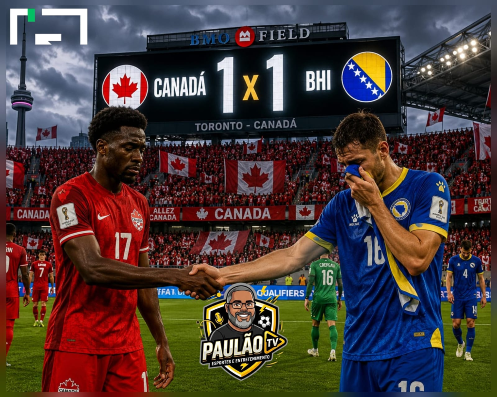 Canadá 1 x 1 Bósnia: canadenses pressionam, mas ficam no empate Canadá 1 x 1 Bósnia: canadenses pressionam, mas ficam no empate