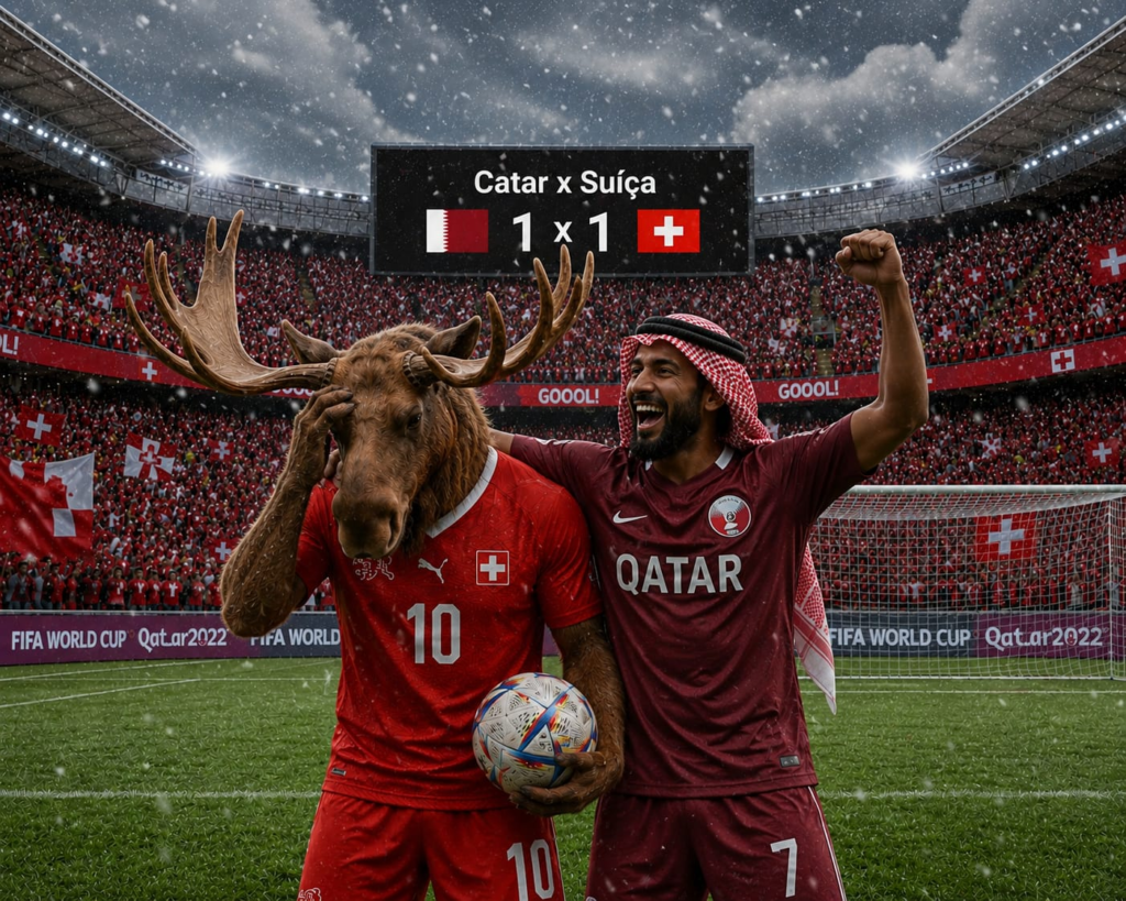 Catar arranca empate histórico contra a Suíça na estreia do Grupo B