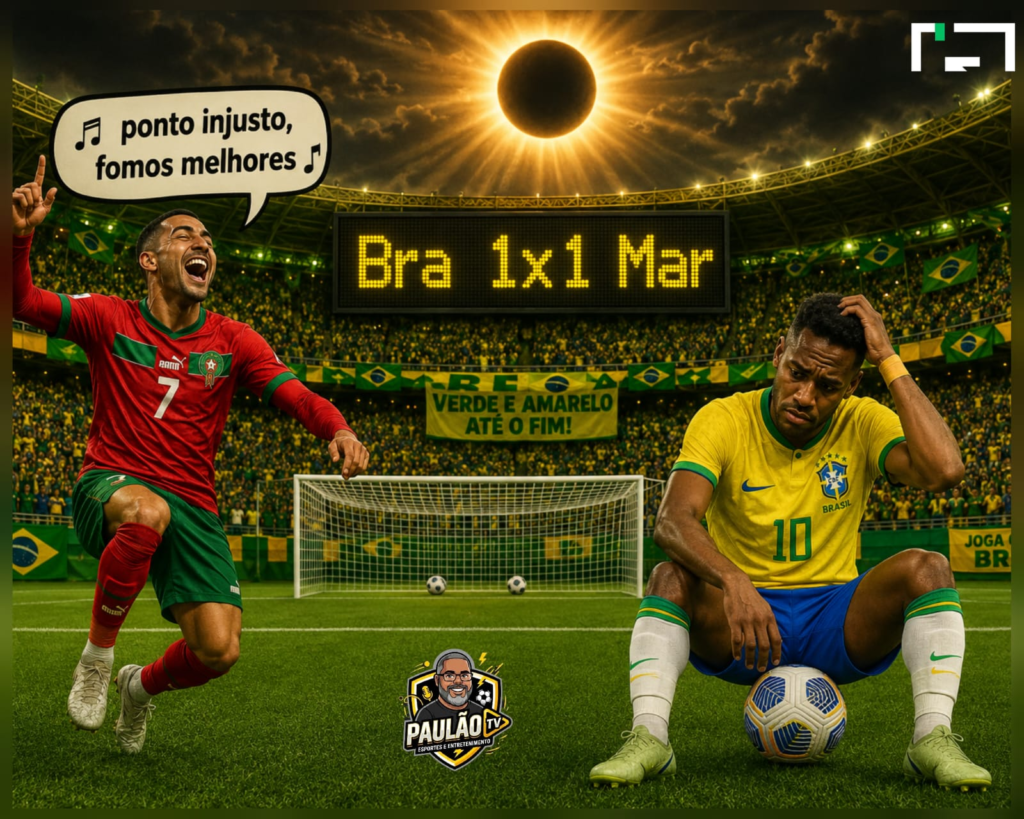 Brasil estreia com empate diante do Marrocos após atuação decepcionante na Copa do Mundo. Brasil estreia com empate diante do Marrocos após atuação decepcionante na Copa do Mundo.